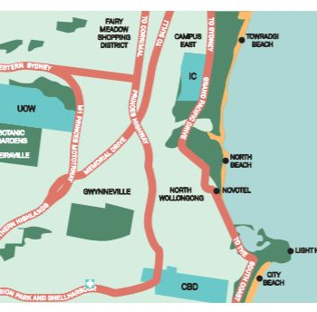 Wollongong Map